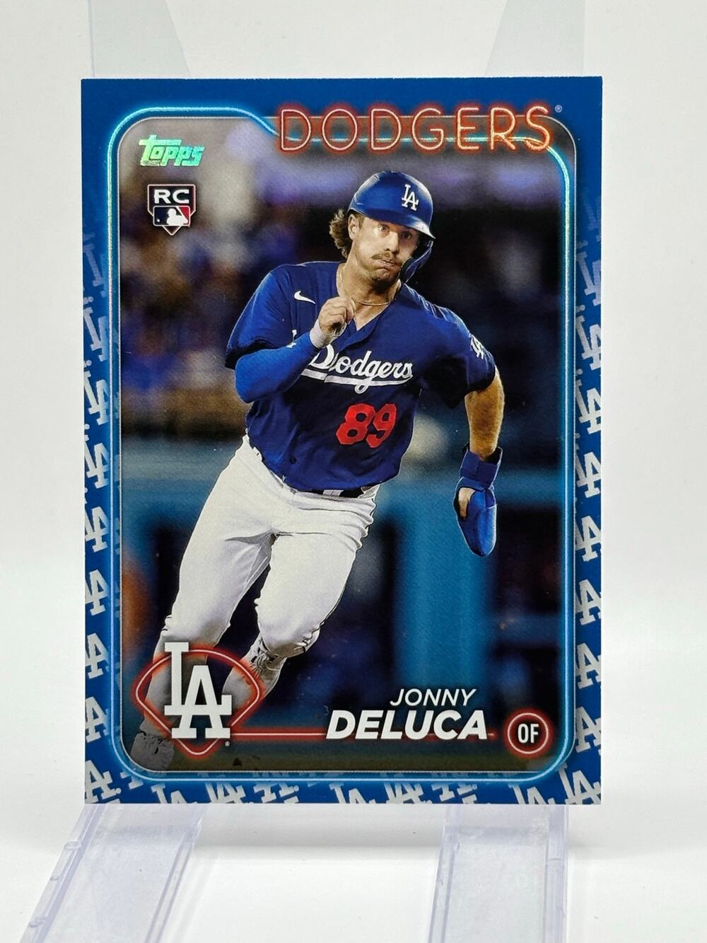 2024 Topps Series 1 Jonny Deluca Rookie Team Color Border Los Angeles Dodgers RC